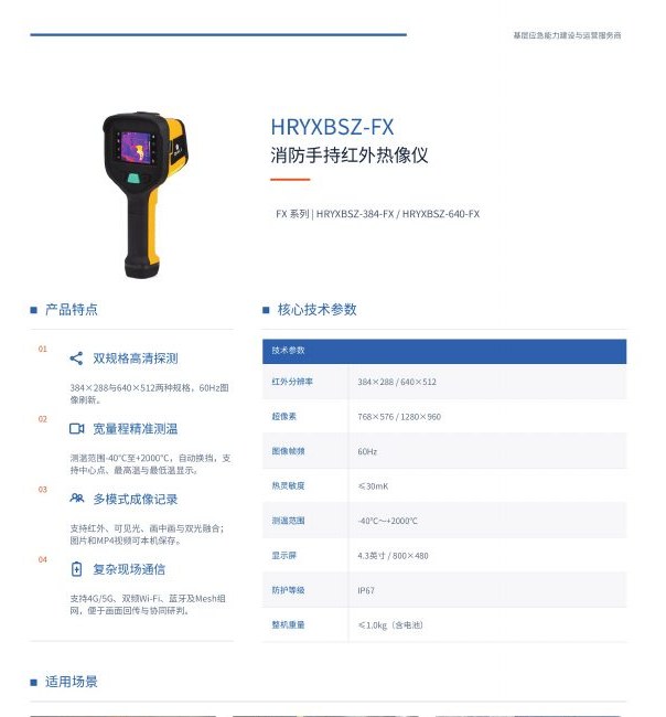 HRYXBSZ-FX 消防手持红外热像仪图册页