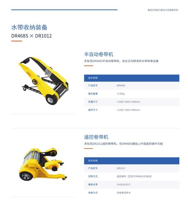 DR468S × DR1012 水带收纳装备图册页