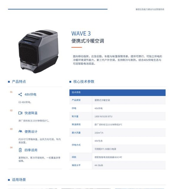 WAVE 3 便携式冷暖空调图册页